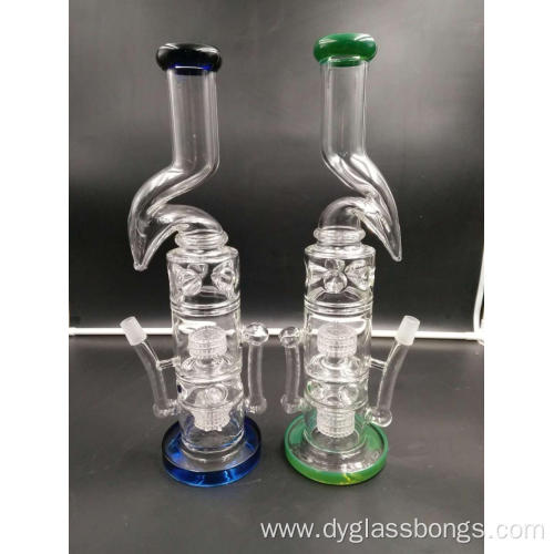 16 Inch Unique Glass Hookahs with Showerhead Filters